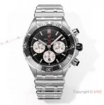 Superclone Breitling Super Chronomat B01 44 Watch in Black Ceramic Bezel